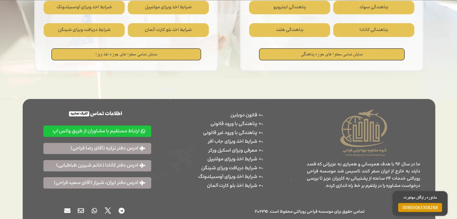 فراحی رویالتی — گروه مهاجرتی